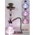 Nouveau cristal couleur fumée shisha led lumière narguilé